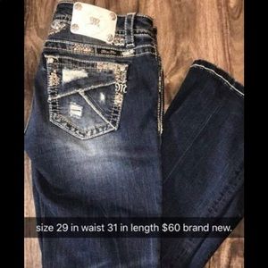 Miss me size 29 31 inseam